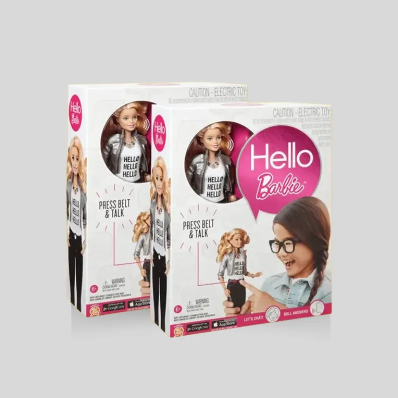 Brisk doll packaging showing side panels and the internal display layout