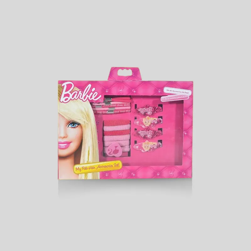 Branded doll retail box illustrating front, side, and information panels