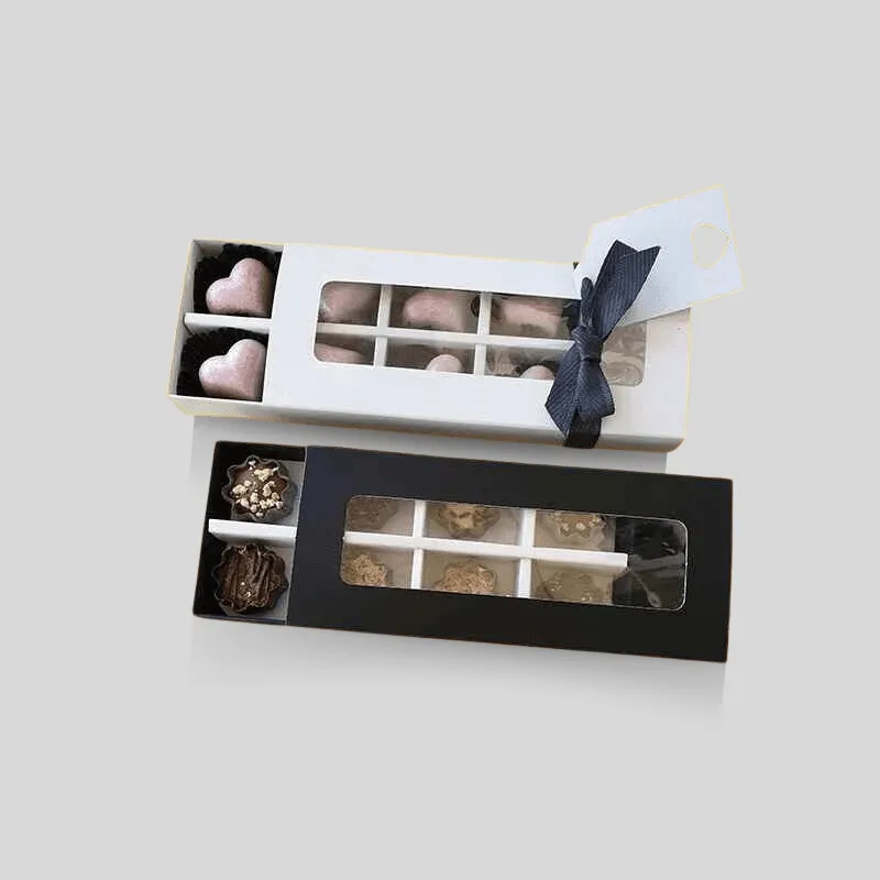 Brisk cookie box showing a compartment layout for separated treats
