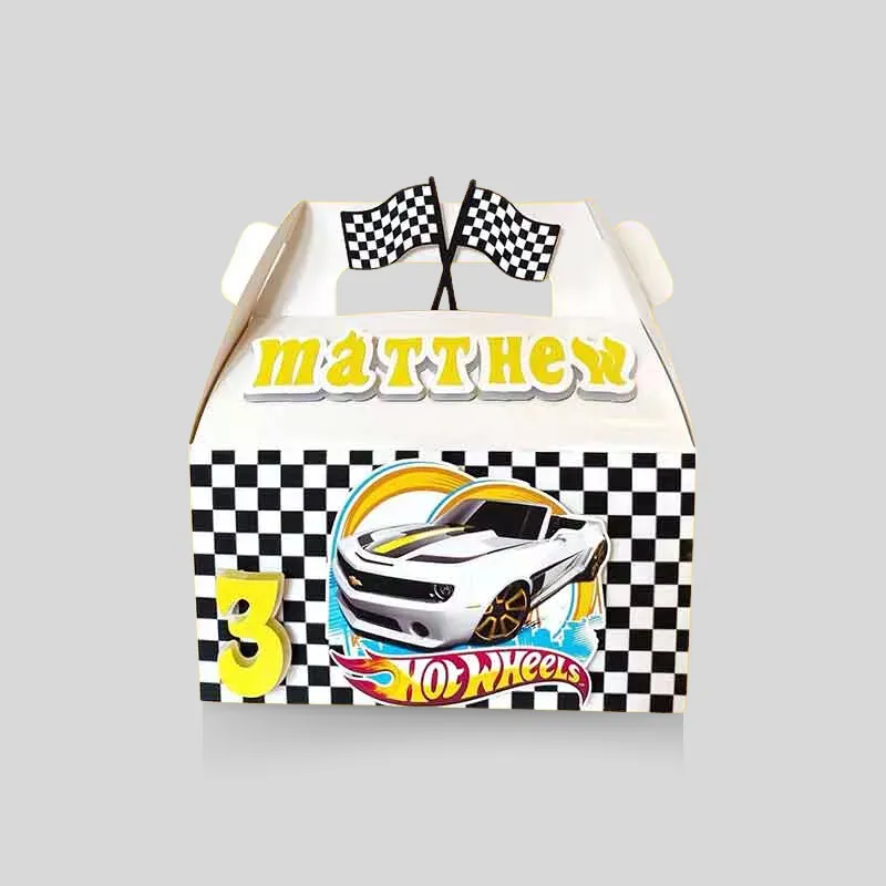 Custom automotive gable boxes with integrated carrying handles for auto care kits and roadside accessory bundles