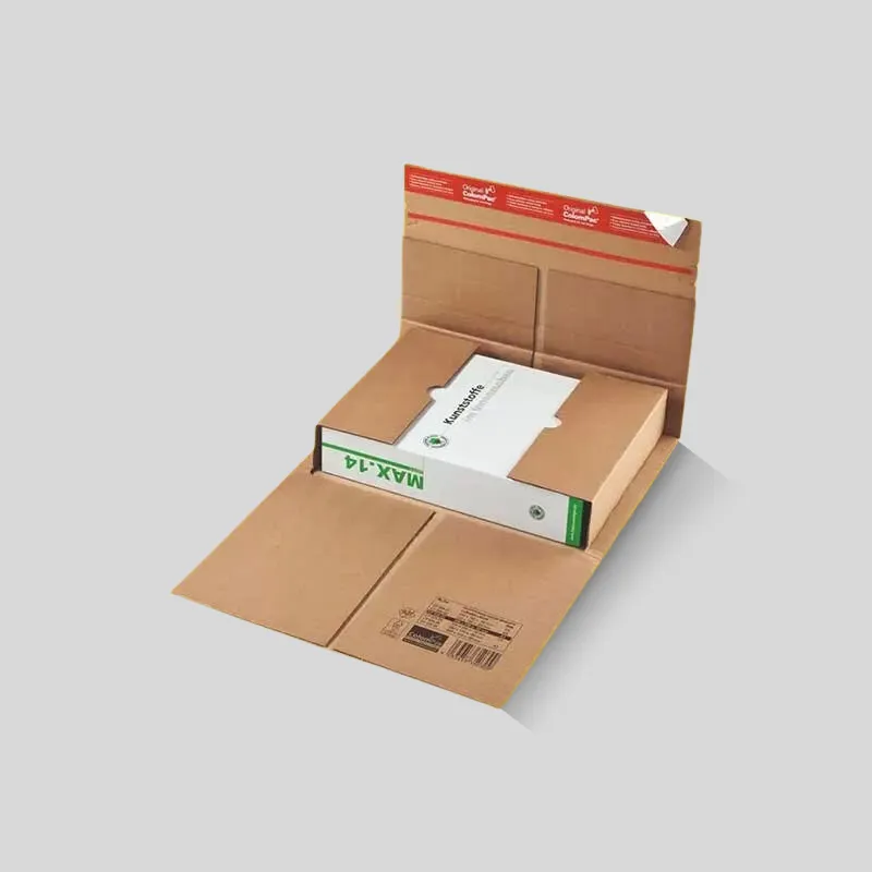 Protective custom book mailing boxes with crash-proof reinforced edges for e-commerce publishing fulfillment