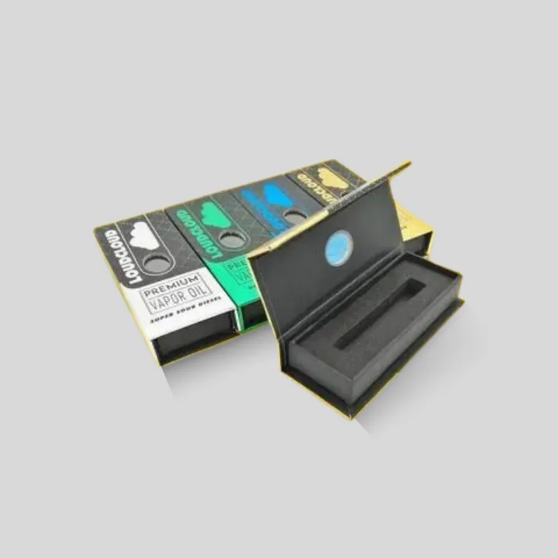 Custom booklet packaging boxes combining product literature and hardware sample compartments