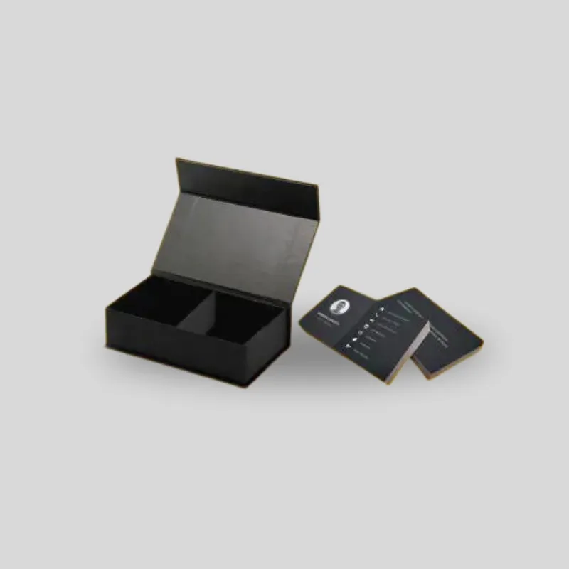 Custom folding business card boxes made from lightweight paperboard for high-volume shipping