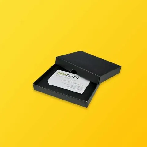 Custom business card gift boxes with magnetic closure and elegant corporate branding