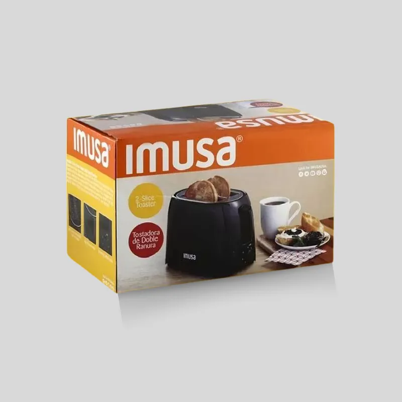 Custom printed cardboard appliances boxes with full-color retail branding and protective structural flaps