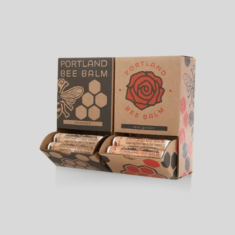 Cardboard gravity dispenser box structure with retail-ready front opening