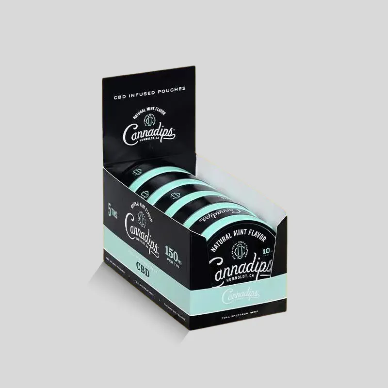 Custom CBD counter display box for retail shelf placement