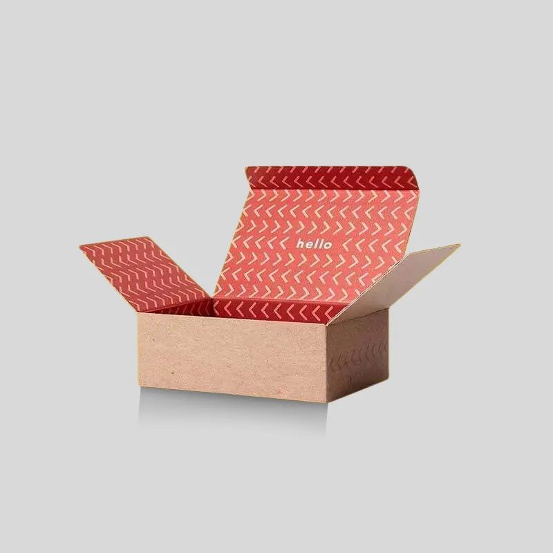 Reverse tuck corrugated cardboard boxes designed for fast retail assembly and compact shelf footprint