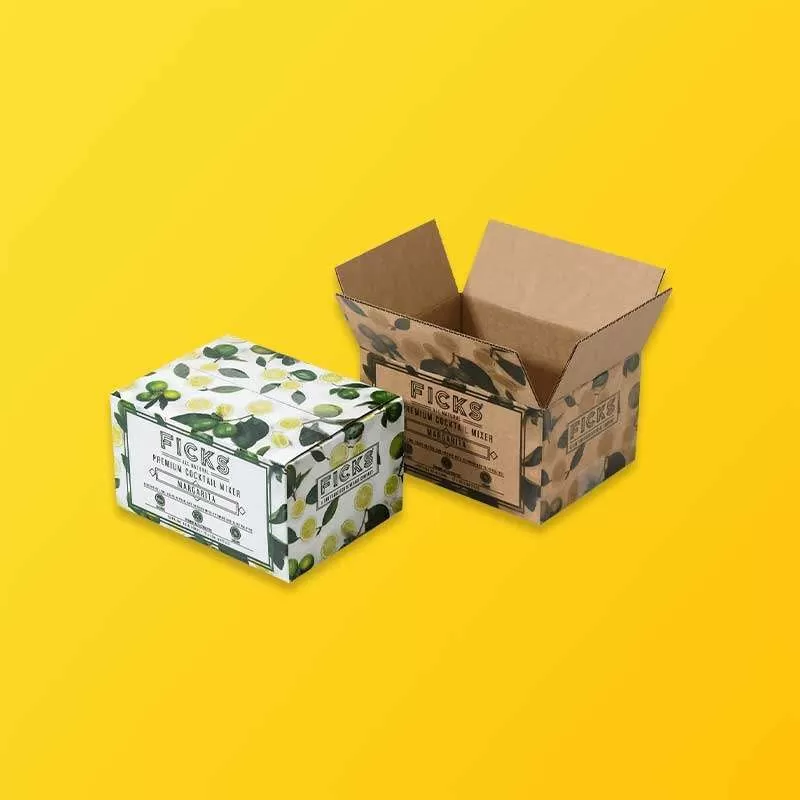 Custom corrugated cardboard shipping carton for transit protection