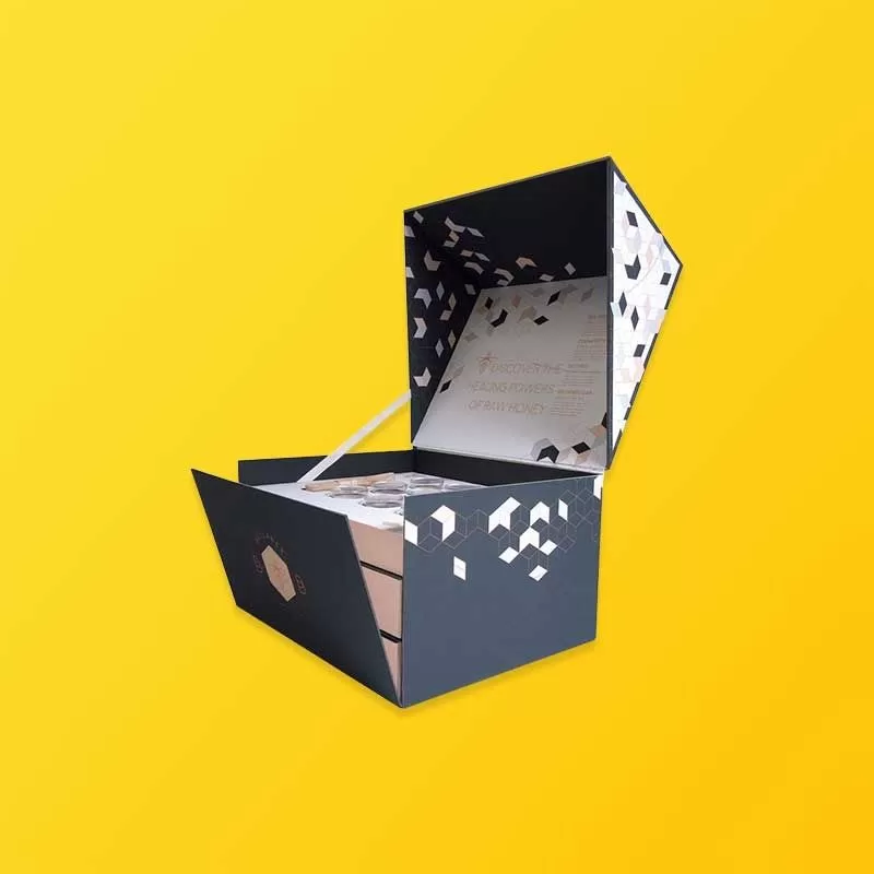 Custom collapsible foldable storage boxes designed for flat shipping and space-saving organization
