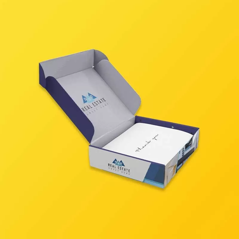 Full-color custom folding carton with detailed printed artwork