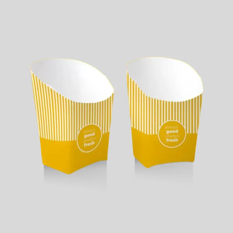 Brisk branded french fries packaging showing printable panels