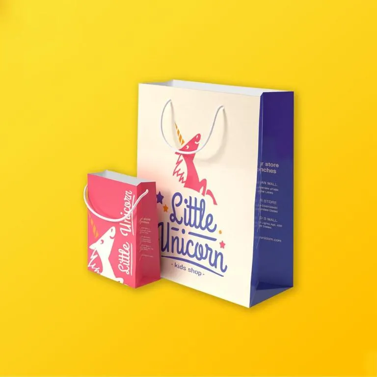Custom printed boutique gift bags
