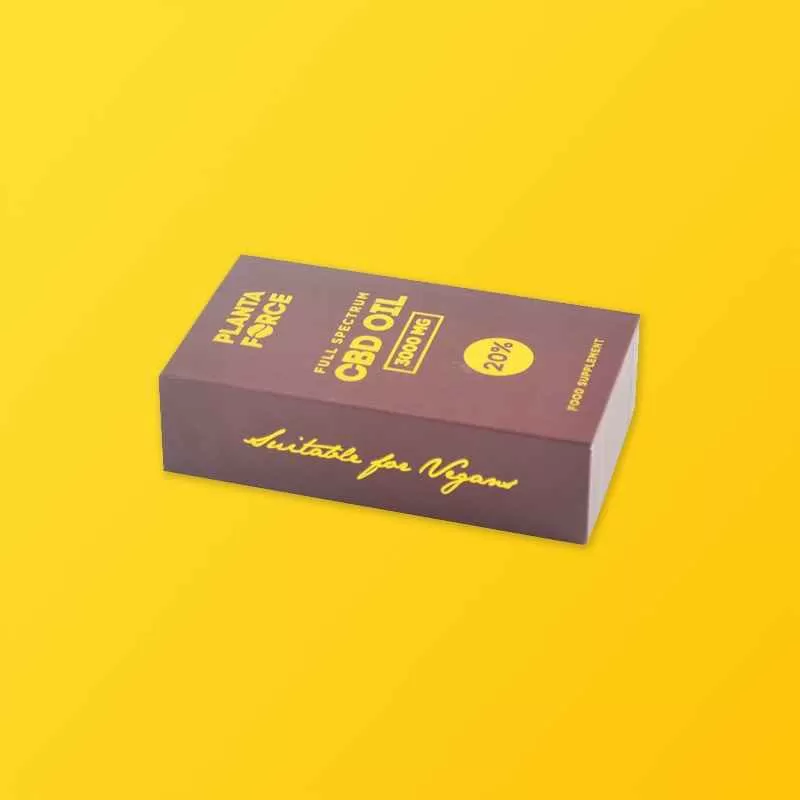 Custom Gold Foiled Tincture Packaging Finish