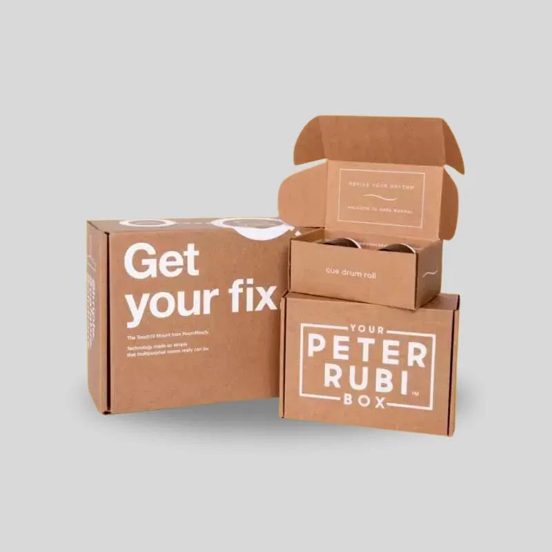 Wholesale custom household boxes in bulk production ready for palletized warehouse club distribution