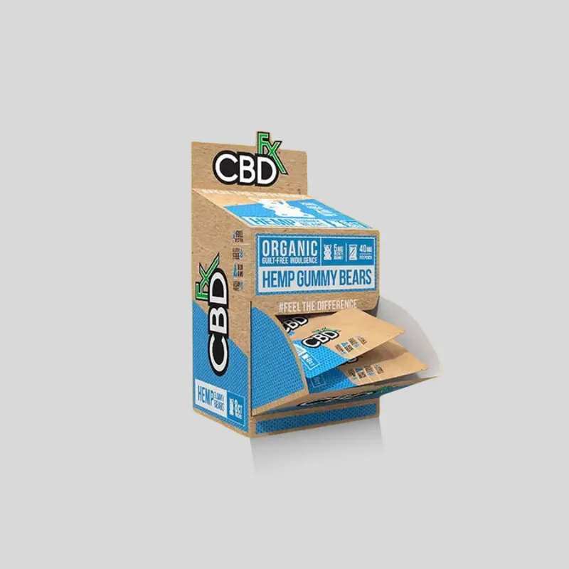 Kraft dispenser boxes showing natural board option for retail and food products