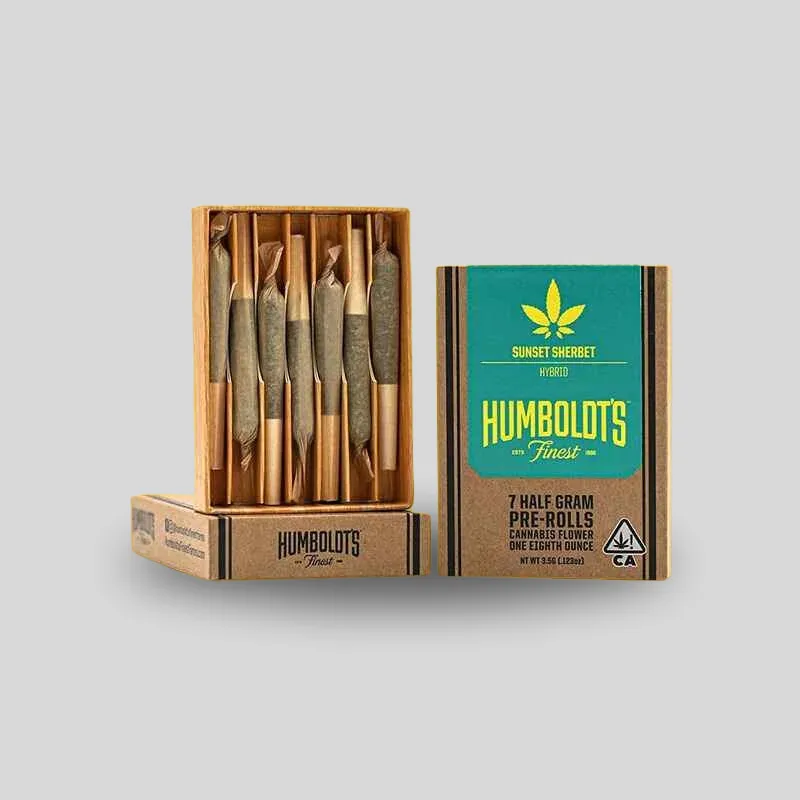Custom Kraft Pre-Roll Joints Boxes for Organic Brands