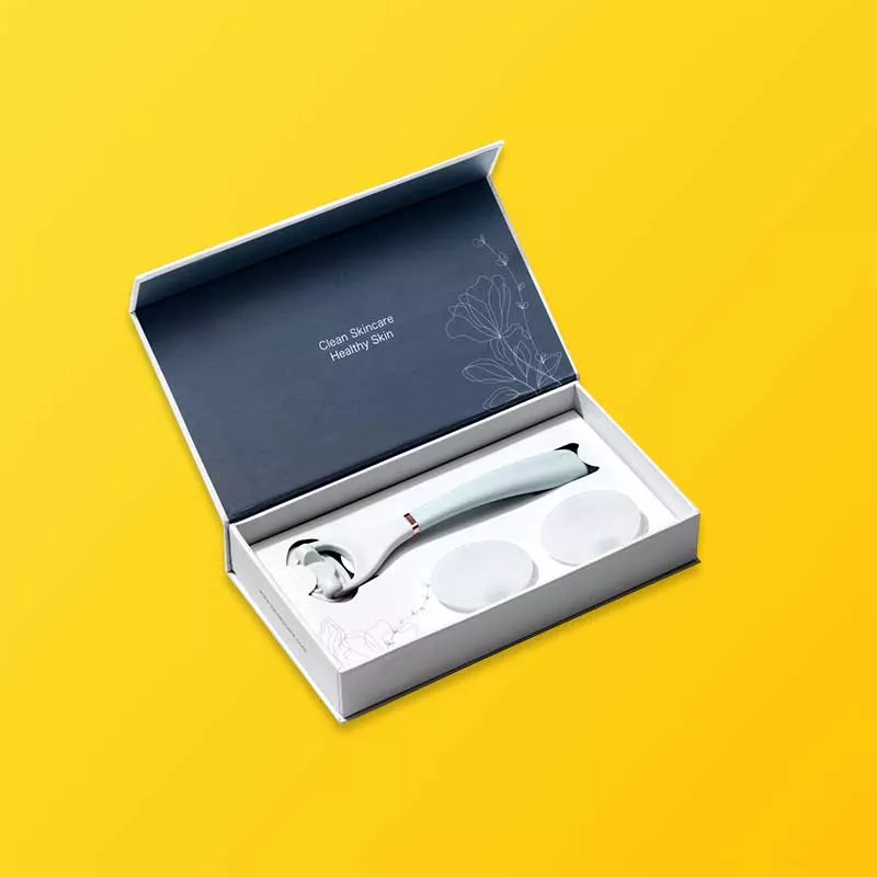Custom luxury box with inserts presenting a product for retail and gifting