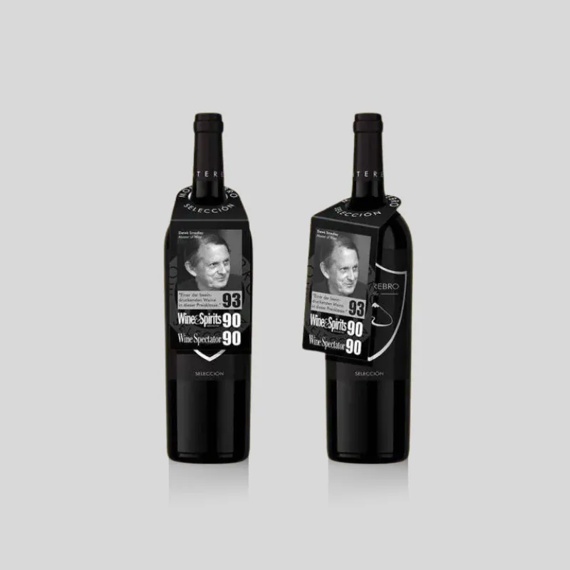 Custom matte finish bottle neckers with smooth anti-glare coating and crisp brand typography