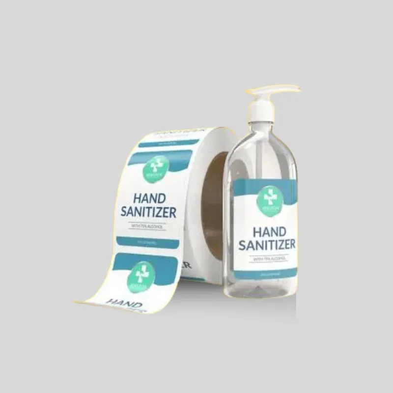 Custom packaging labels engineered for cylindrical glass and plastic bottles