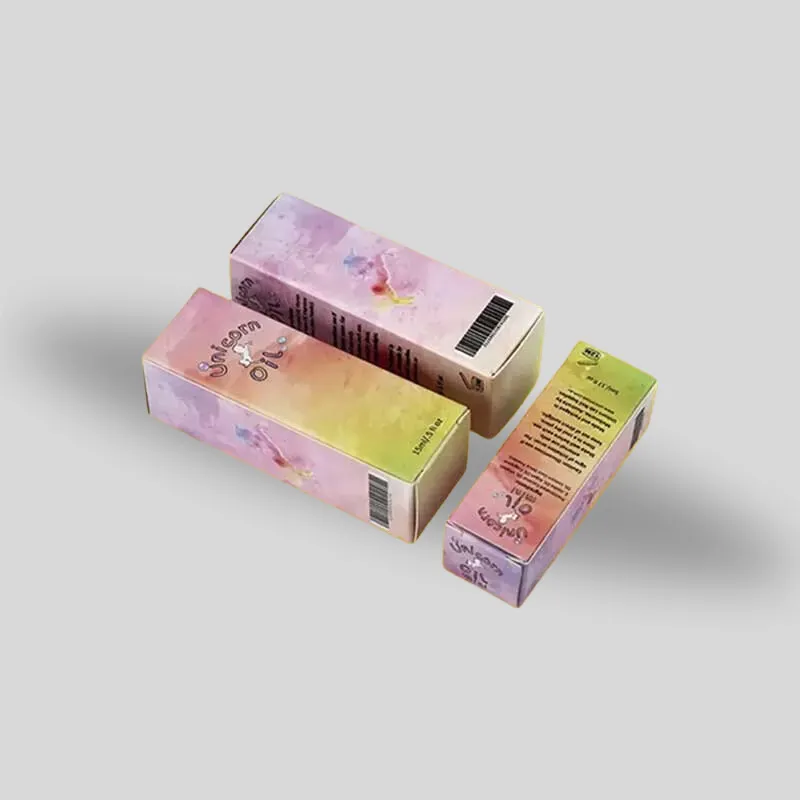 Custom personal care tuck boxes featuring tamper-evident closures and clean retail hanging tab options