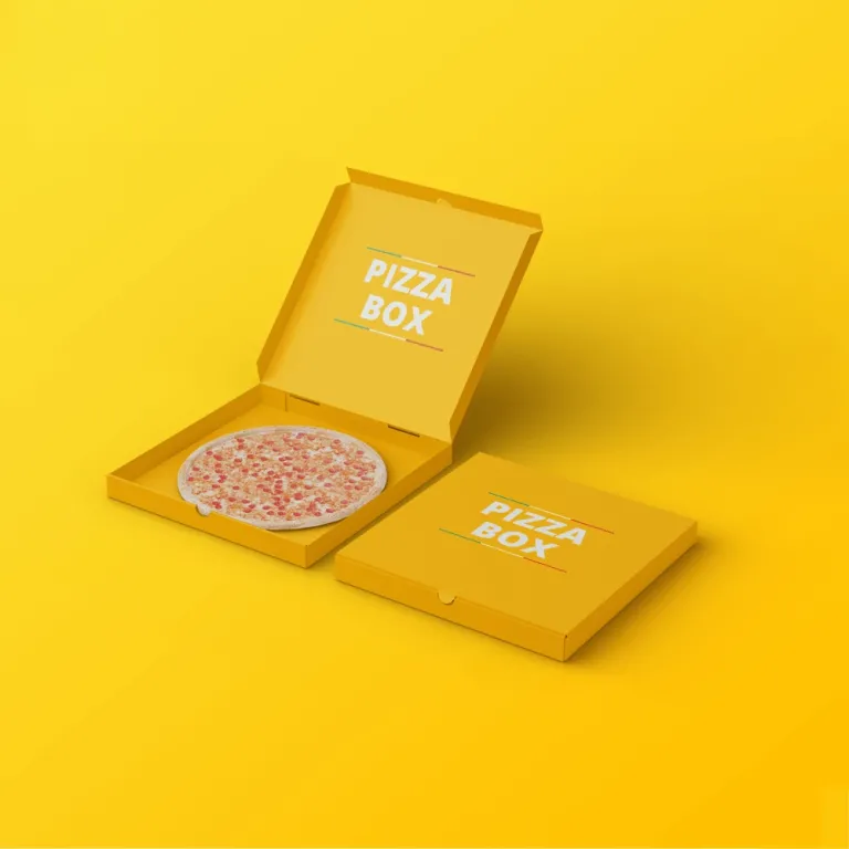 Brisk corrugated pizza box structure evaluated for corner crush resistance and steam venting
