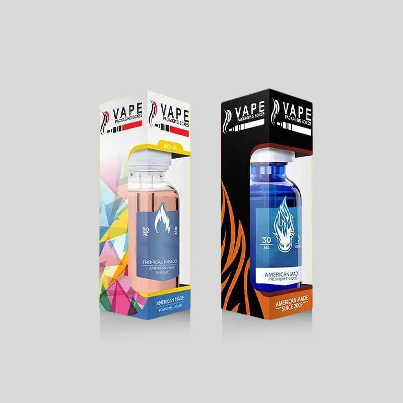 Custom reverse tuck vape boxes engineered for retail dispensary display and compact hardware packaging