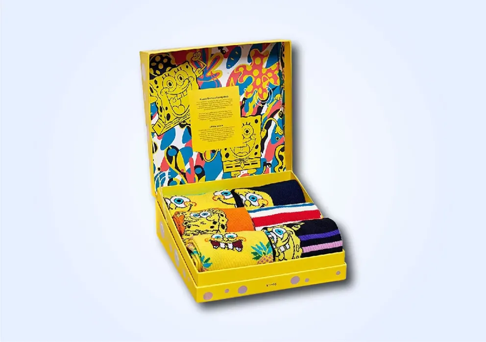 Custom socks packaging boxes designed for multi-pair retail packs