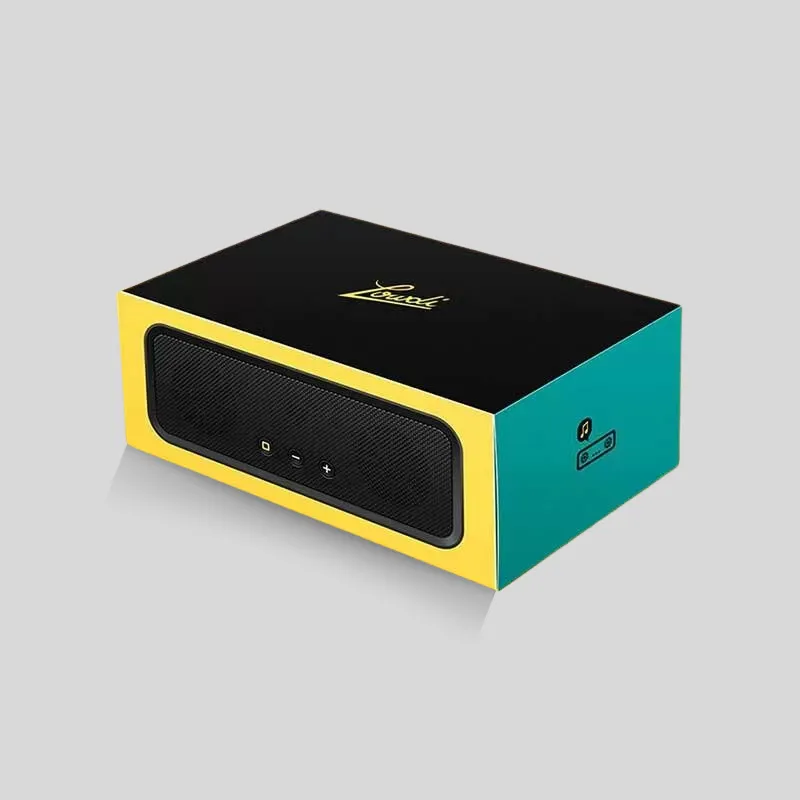 Custom audio and speaker packaging boxes with precision shock-absorbing interior protection