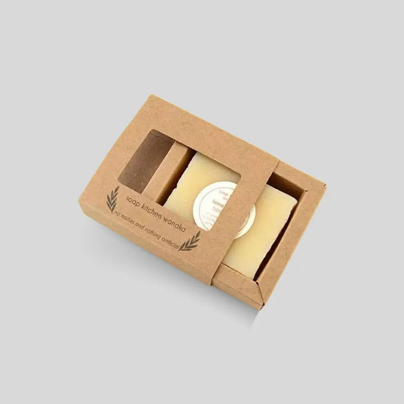 Printed die-cut soap box designed around a single retail soap bar
