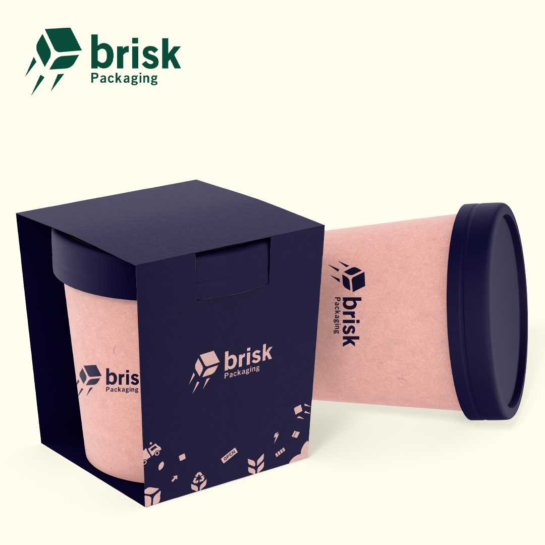 Branded ice cream packaging panels for flavor variants