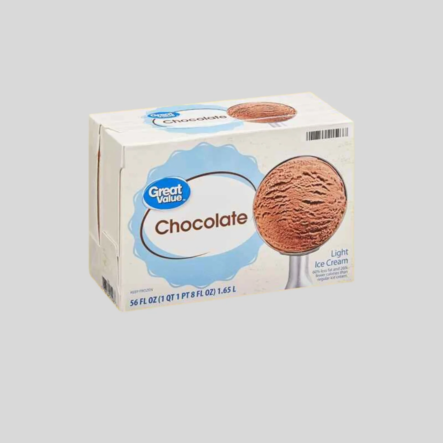 Printed ice cream packaging for retail freezer display