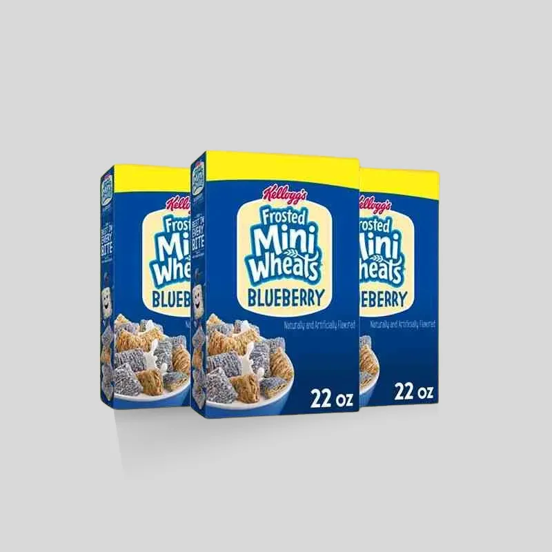 Brisk mini cereal carton example for single-serve packaging