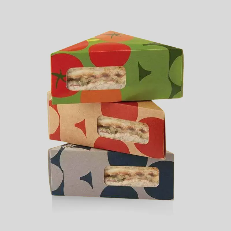 Brisk custom sandwich packaging for branded food service