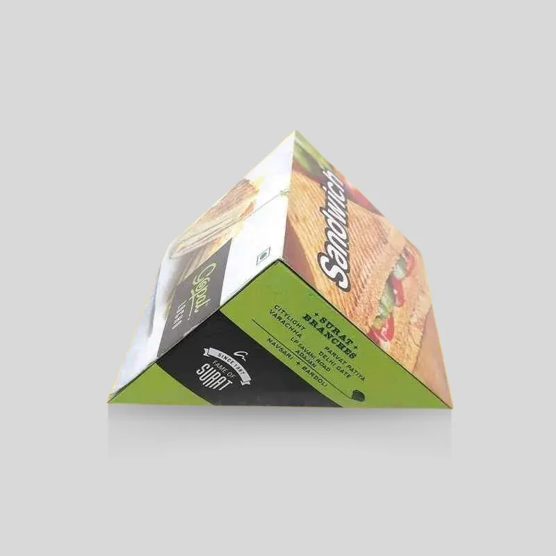 Brisk printed sandwich box showing branded front panels