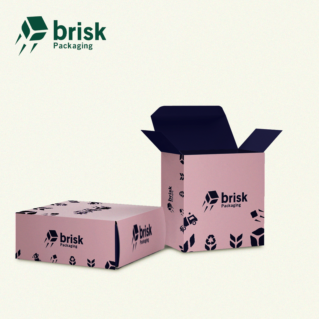 Custom tuck box showing paperboard closure and folding carton shape